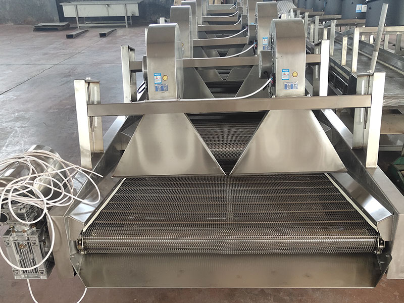 烘干流水線上的翻轉(zhuǎn)風(fēng)干機(jī)